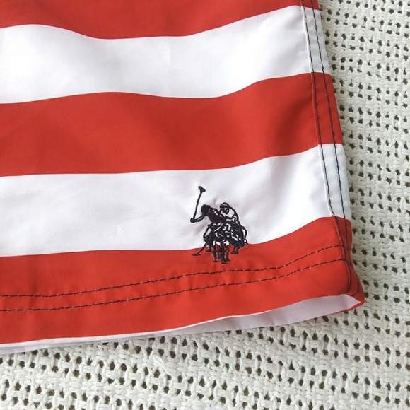 U.S. Polo Assn. Men's American Flag Swim Suit - Picture 3 of 8